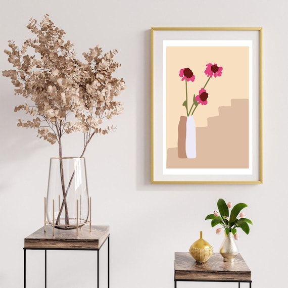 Flower Boho Poster Wall Art