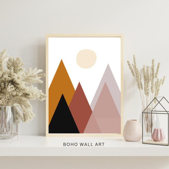Minimalist Boho Wall Art , Neutral Printable Poster