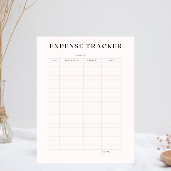 Expense Tracker | Printable Budget