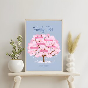 Cherry Blossom Tree Craft Template | Spring Tissue Paper Art Activity | Nature Art File | Digital Download