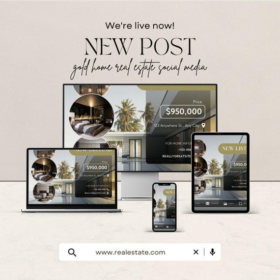 Gold Real Estate Home Flyer