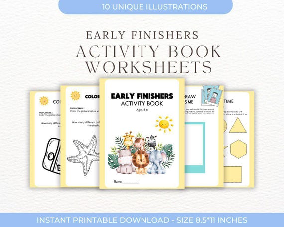 Early Finishers Activity Worksheets