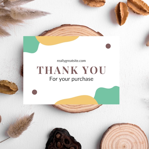 Abstract Thank You Card