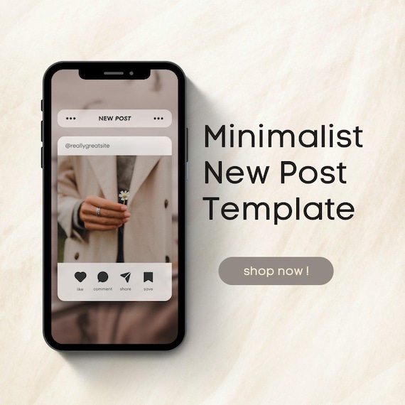 Minimalist Instagram New Post Template