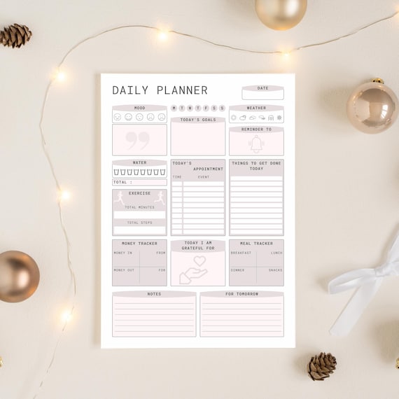 Customizable Daily Planner