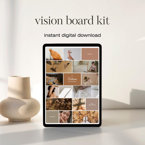 Neutral Tones Moodboard | Minimalist Collage Poster