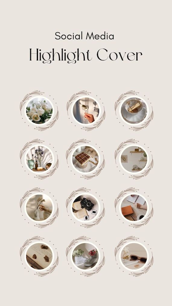 Neutral Photo-Centric Instagram Highlight Covers