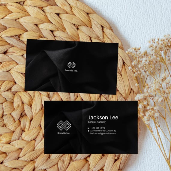 Black and White Business Card
