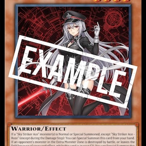 Orica - Sky Striker Ace - Roze - TCG - Yugi- custom Card - Holo Card