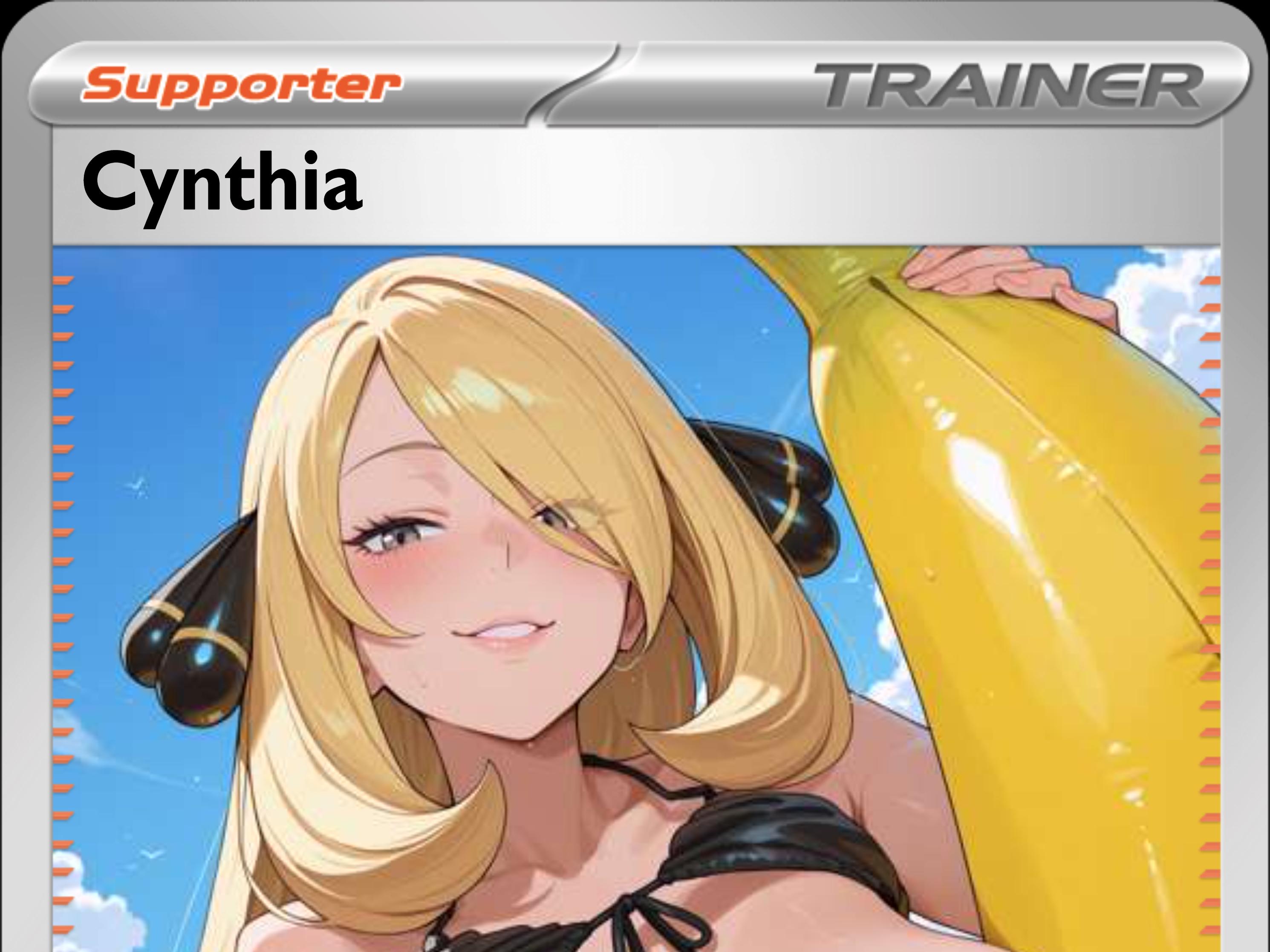 sexy bikini pokemon cards Amazon.com: Cynthia Trainer | Bikini/Beach #1 | Sexy | Lewd | Full Art |  Foil | Non Foil