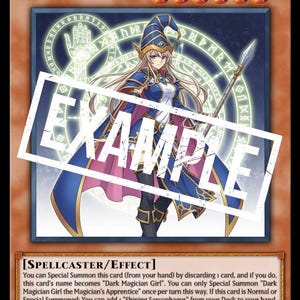 Orica - Dark Magician Girl the Magician&#39;s Apprentice - TCG - Yugi- custom Card - Holo Card