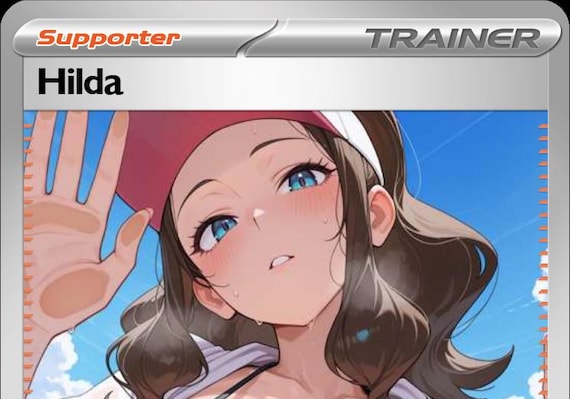 Orica - Hilda - TCG - Pokemon - custom Card - Holo Card