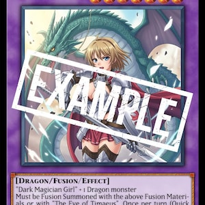 Orica - Dark Magician Girl The Dragon Knight - TCG - Yugi- custom Card - Holo Card