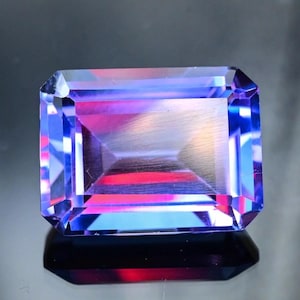 Livfull blå färgskiftande fluorit ädelsten | 14,22 ct, Brasilien
