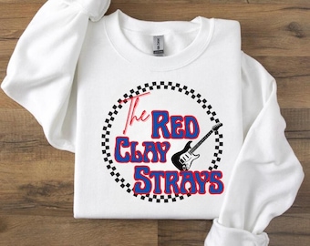 Red Clay Strays band tee design !!