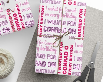 Team Conrad Birthday Wrapping Paper, Conrad Fisher, Cousins Beach, Isabel Belly Conklin, The Summer I Turned Pretty, TSITP Gift
