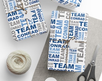 Conrad Fisher Blue Birthday Wrapping Paper, Team Conrad, Cousins Beach, Christopher Briney, The Summer I Turned Pretty, TSITP,  Gift For Her