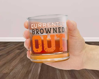 Funny Cleveland Rocks Glass, Dawg Fans Glass, Browns Football Glass, Jim Beam Whiskey, Cleveland Browns Glass, Midwest Football Gifts