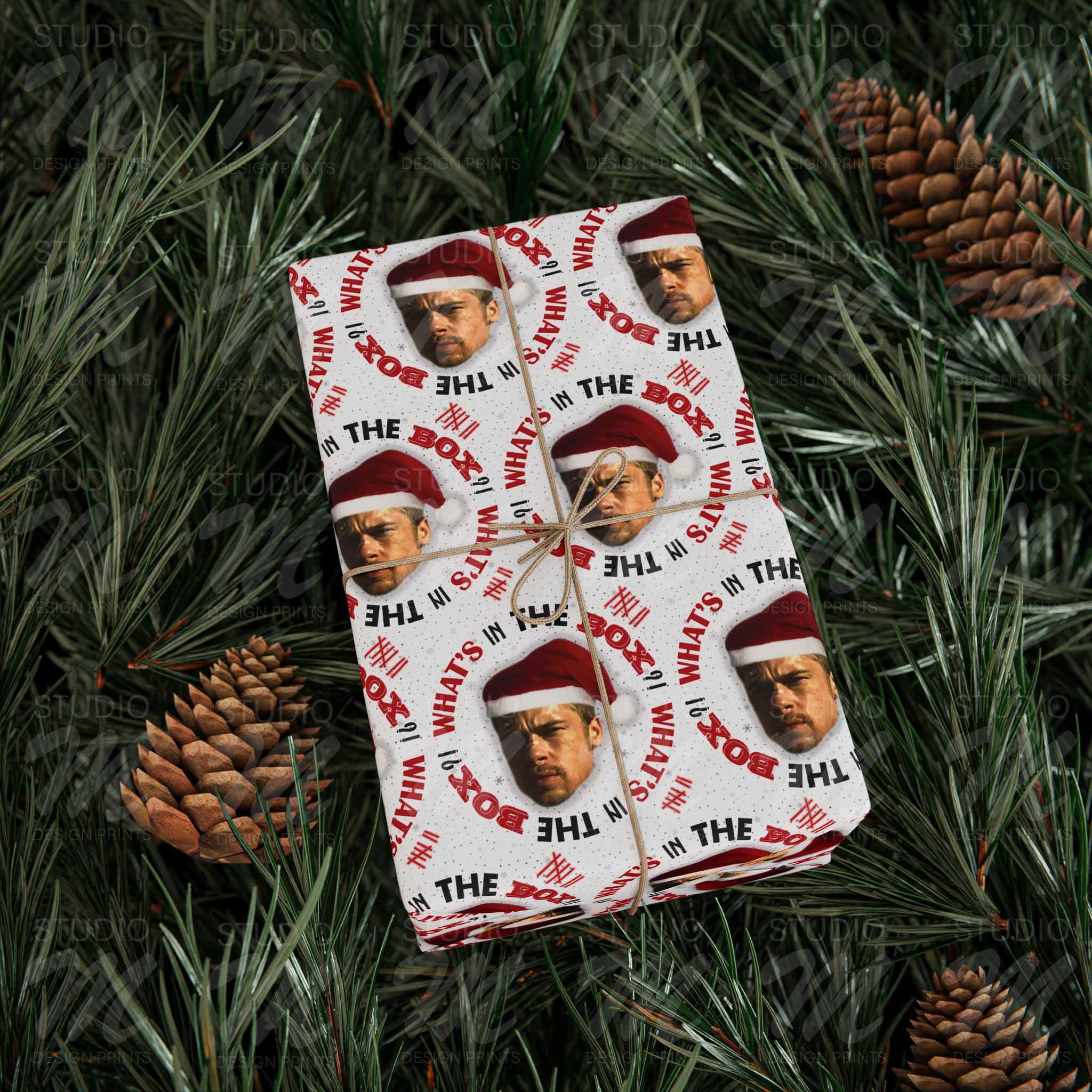 Funny What's in the Box Meme Christmas Wrapping Paper, Se7en Movie ...