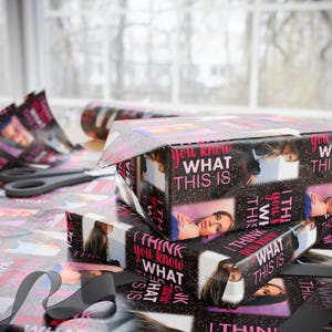 Tate McRae Christmas Wrapping Paper, Fun Wrapping Paper, Xmas Gift Wrap Roll, Tate McRae Merch, Cute Wrapping Paper