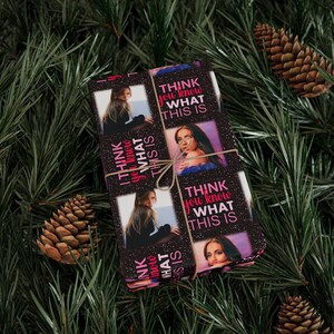 Tate McRae Christmas Wrapping Paper, Fun Wrapping Paper, Xmas Gift Wrap Roll, Tate McRae Merch, Cute Wrapping Paper
