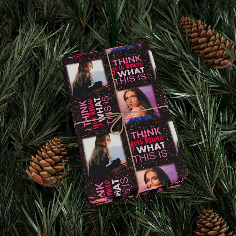 Tate McRae Christmas Wrapping Paper, Fun Wrapping Paper, Xmas Gift Wrap Roll, Tate McRae Merch, Cute Wrapping Paper