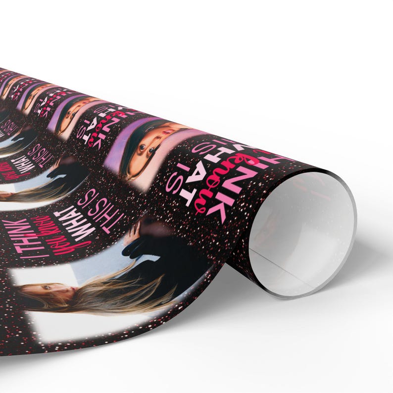 Tate McRae Christmas Wrapping Paper, Fun Wrapping Paper, Xmas Gift Wrap Roll, Tate McRae Merch, Cute Wrapping Paper