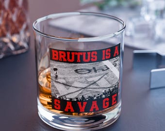Brutus Ohio State Buckeyes Rocks Glass, Whiskey Glass, Jim Beam, OSU, Ohio State Football, Buckeye Gift, Columbus