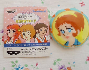 The Magical Girl Japanese Manga Badge.Signed 1992