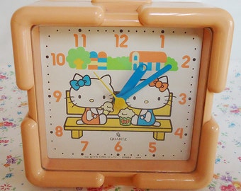 The Hello Kitty Vintage  Alarm Clock. Original from 1976.Sanrio.Rare