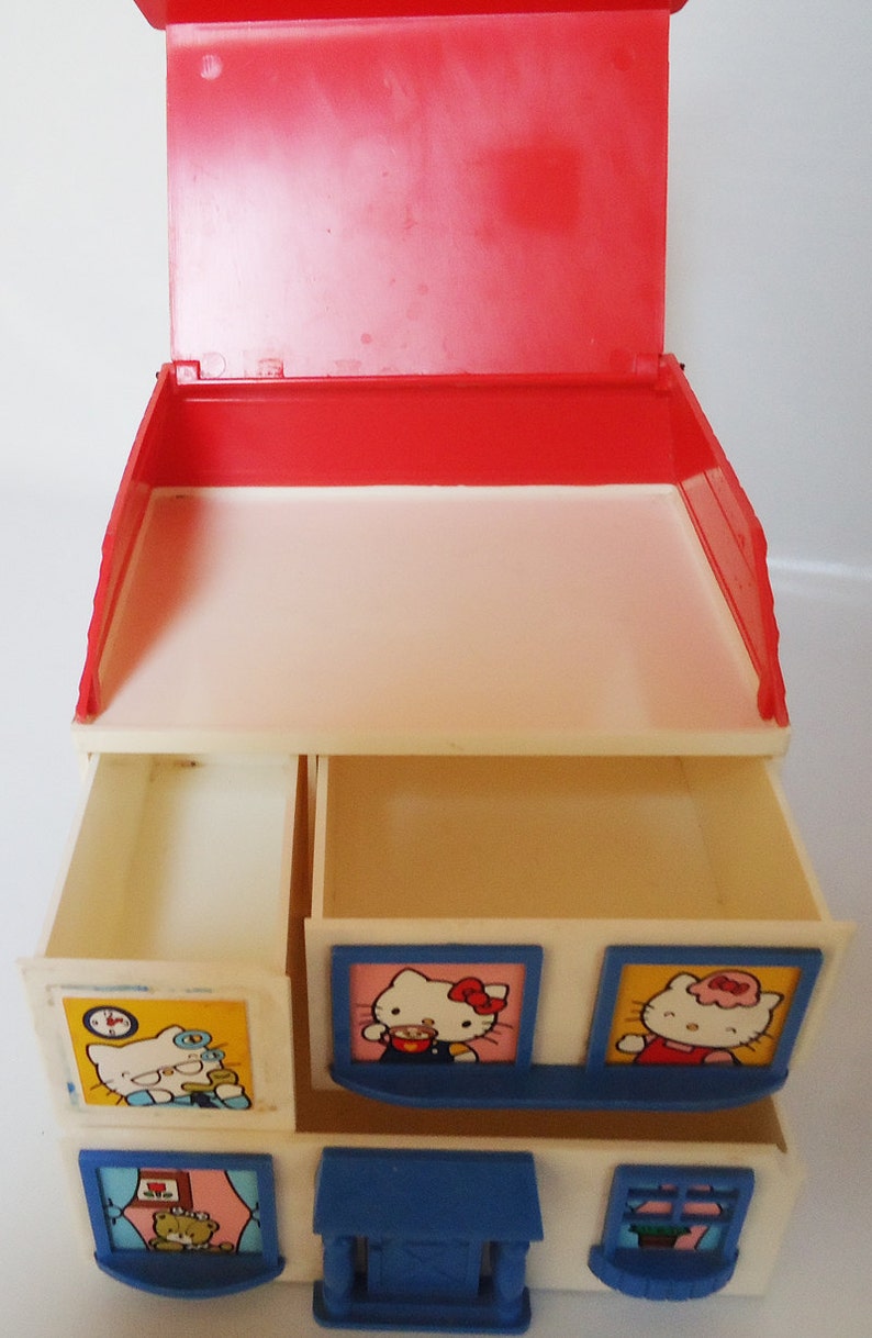 Vintage Hello Kitty Multiple Jewelry Box House Drawers. 76. Etsy