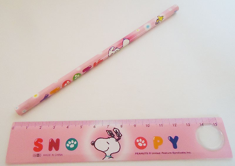 The Snoopy Pencil and Ruler.90s.from Peanuts - Etsy
