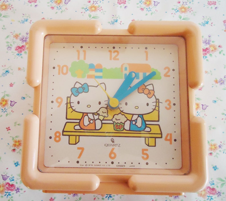 Hello Kitty Vintage Alarm Clock. Original From Etsy Canada