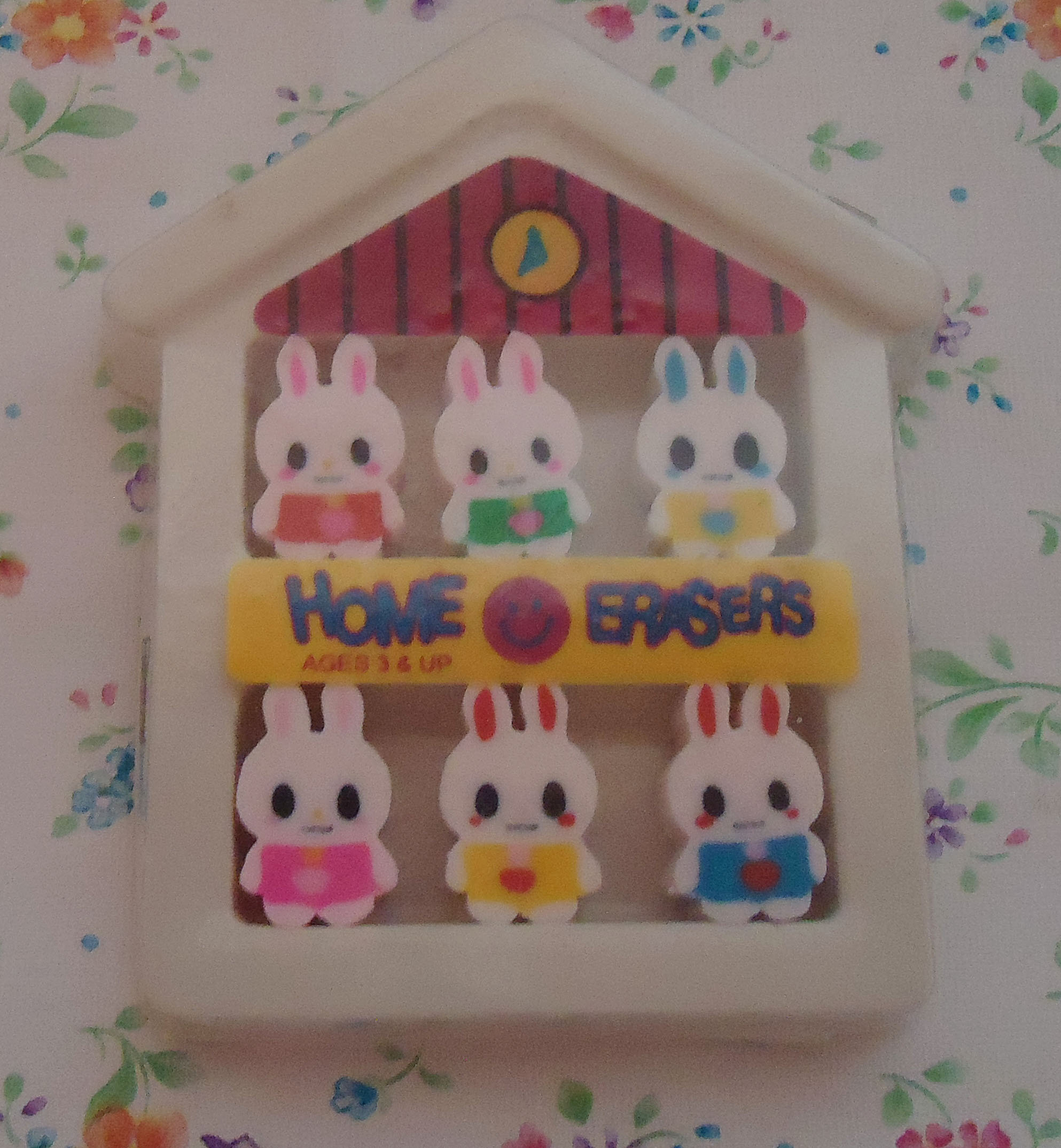 The 80s Rare Rabbits in a House Eraser - Etsy Australia