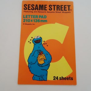 La funda para bloc de notas para álbumes de recortes. De Sony Creative Products. Barrio Sésamo. Años 80