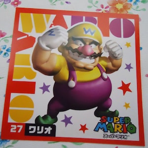 Die Super Mario Bros Vier authentische japanische Aufkleber.