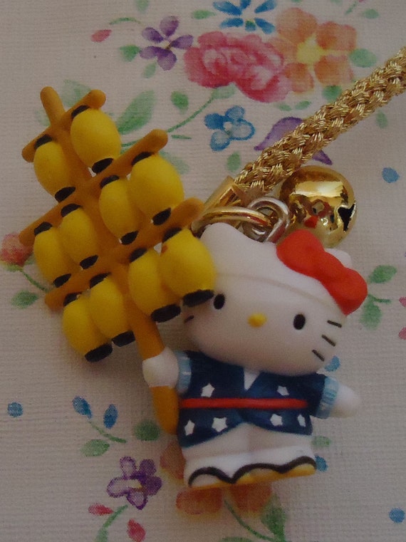 ハローキティストラップ。携帯チャーム。日本の祭り - Etsy 日本