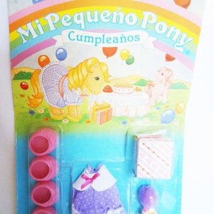 My little Pony Birthday Set. 86s. In the Originial Package image 2