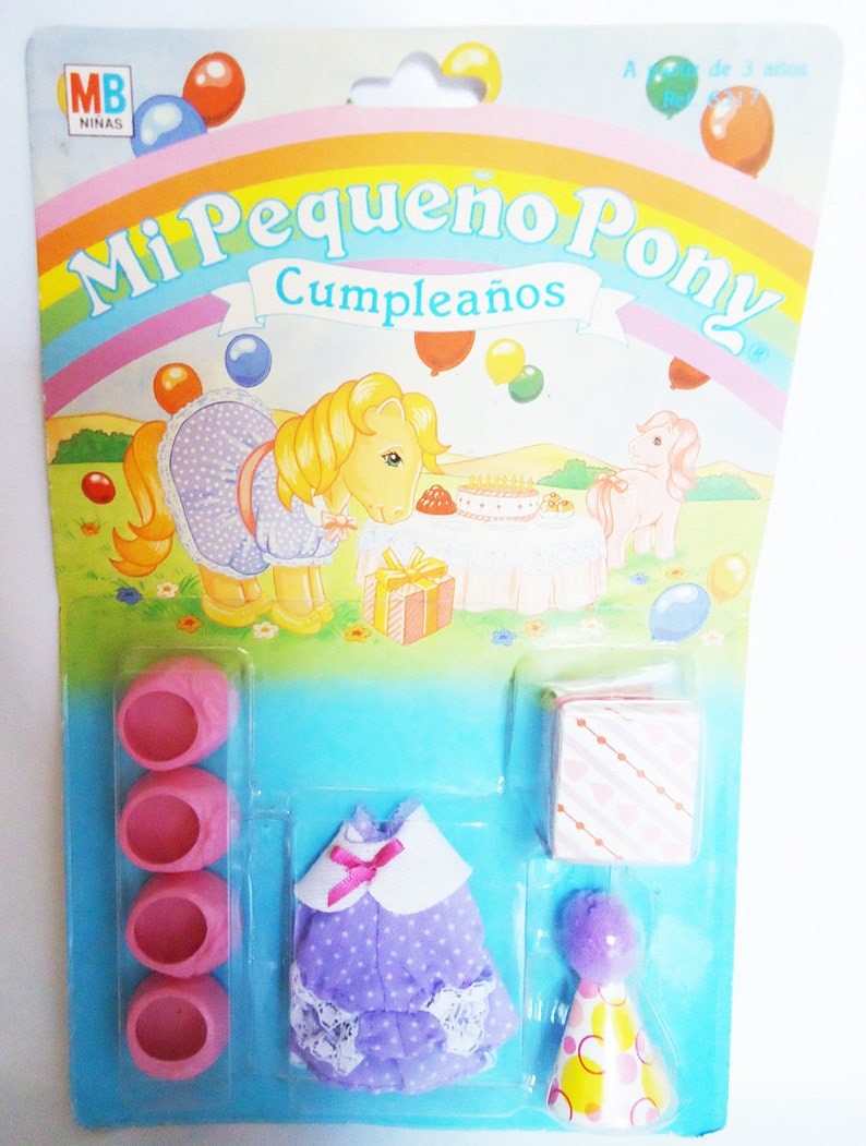 My little Pony Birthday Set. 86s. In the Originial Package image 2