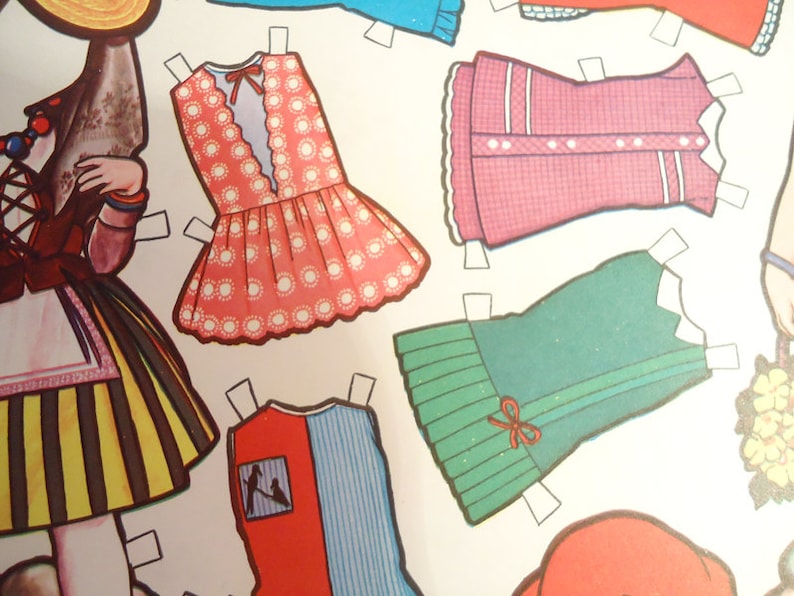 The Spanish Paper Dolls.80s Etsy