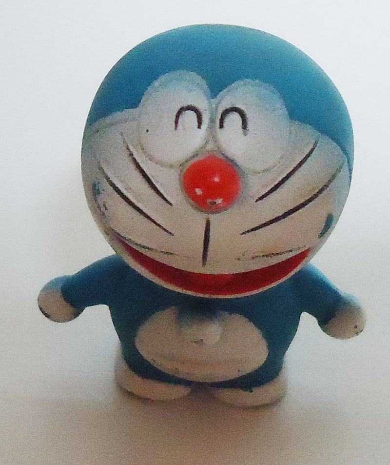 本物のドラえもんラバーフィギュア。スウィートマジック。90年代