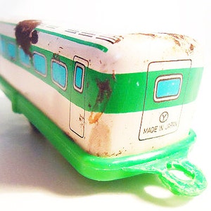 日本の電車。ブリキのおもちゃ。60年代