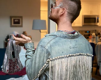 Rhinestone Fringe Cowboy Jacket