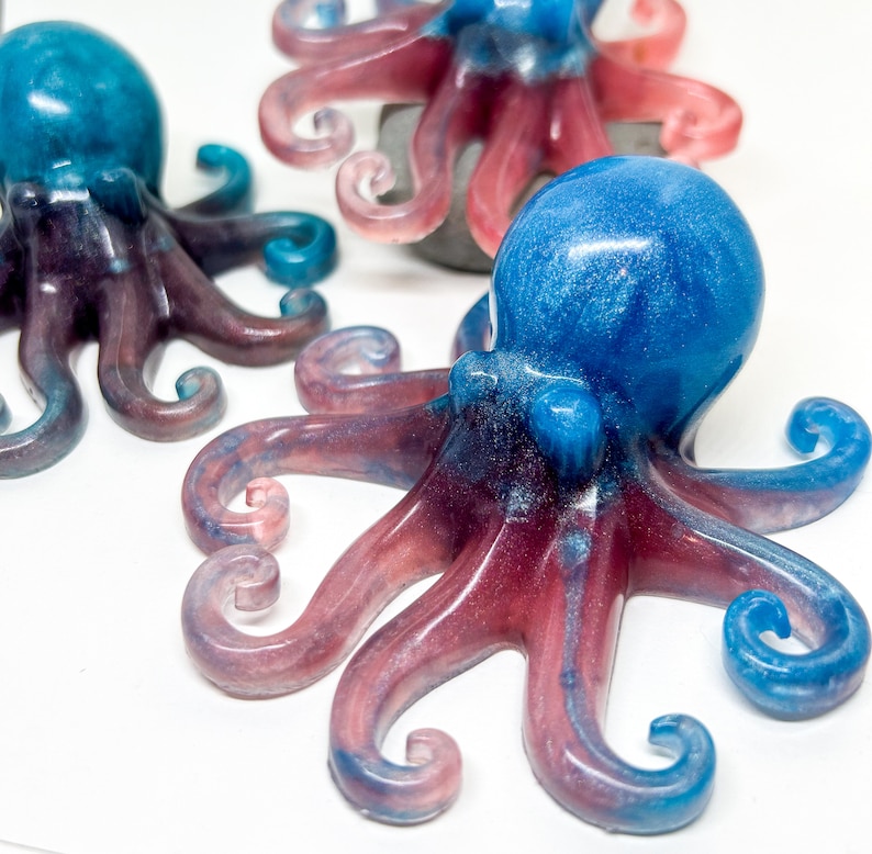 Seattle hockey kraken soap blue and red octopus soap modern image 1