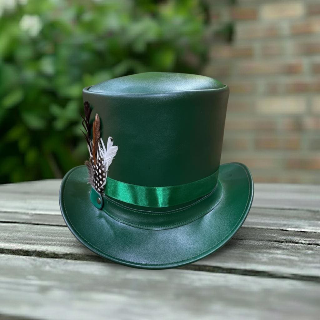 Victorian Leather Top Hat - Etsy display picture 2