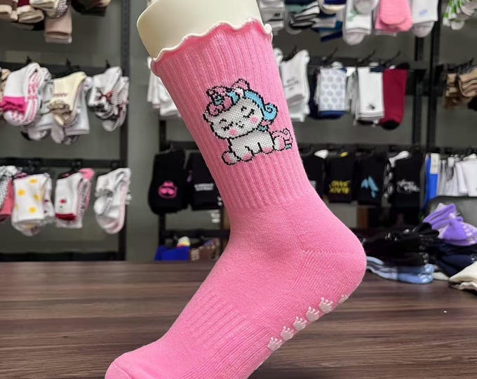 Grip Sock Variety Bundles for Women Cute Non-Slip Heart Bottom Yoga, Pilates, Barre Socks Gift