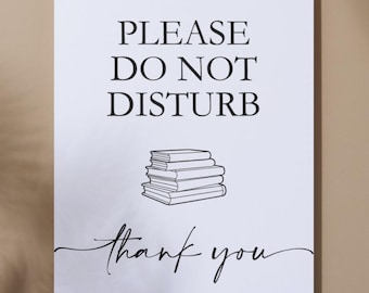 Bitte nicht stören Schild - druckbares Poster für Haus oder Wohnheim