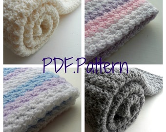 Blanket Crochet Pattern - afghan lapghan PDF