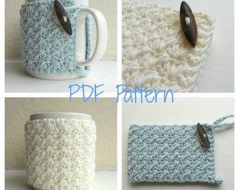 Mug Cozy Crochet Pattern - cup cozy - mug hug PDF