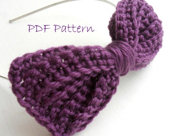 Bow Crochet Pattern - Hair / Brooch PDF